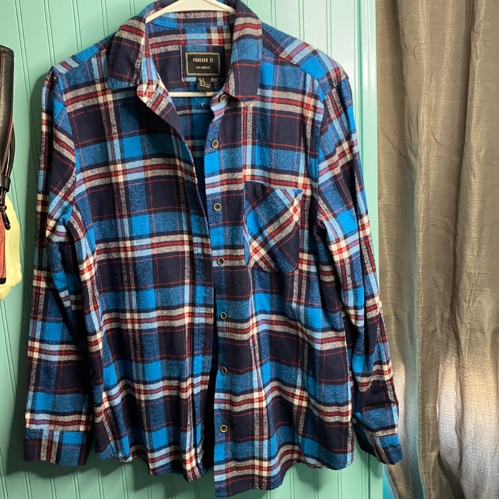 Forever 21 button down flannel shirt